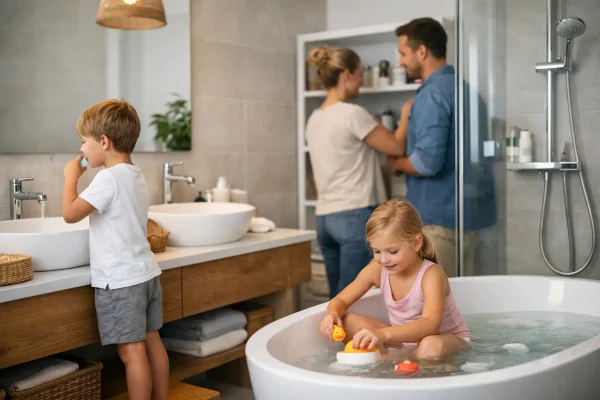 Badkamer indelen voor gezin: wat werkt echt?