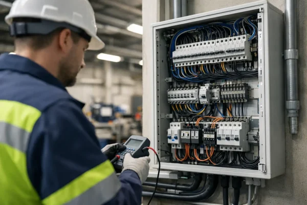 Elektrische installatie in bedrijfspand
